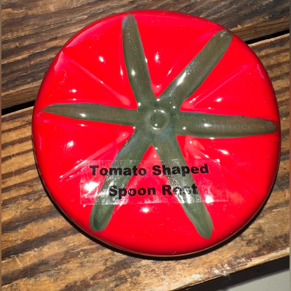 Tomato-Shaped Spoon Rest - New